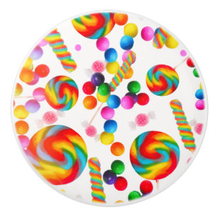 Rainbow Candy Sweet Sugar Lollipops Wohngestaltung Keramikknauf