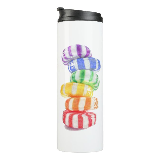 RAINBOW CANDY Thermal Tumbler Thermosbecher (Nach rechts gedreht)