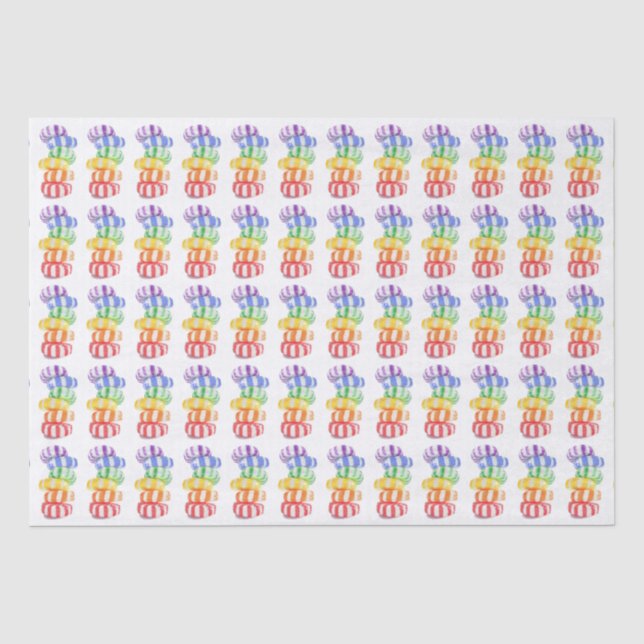 RAINBOW CANDY Tissue Paper Seidenpapier (Vorderseite)
