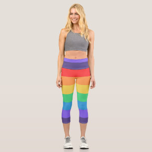 Rainbow  capri leggings