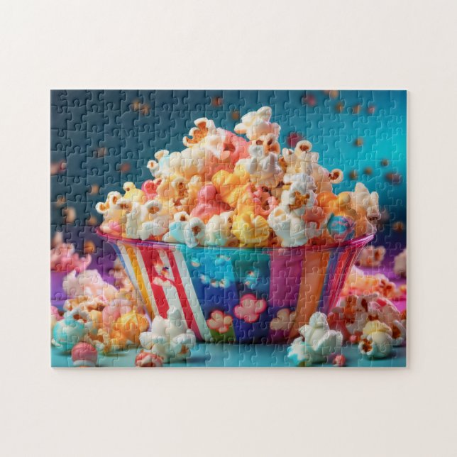 Rainbow Carnival Popcorn Puzzle (Horizontal)