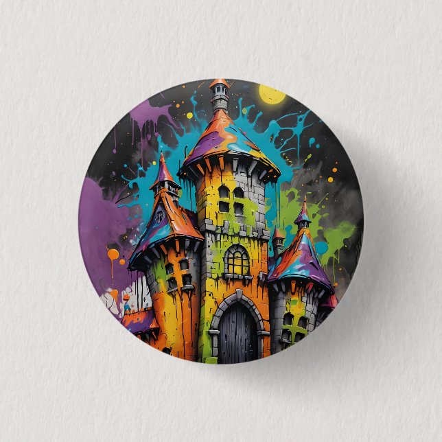 Rainbow Castle Button (Vorderseite)