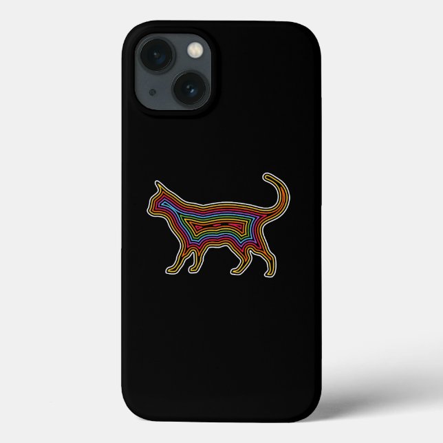 Rainbow Cat Case-Mate iPhone Hülle (Rückseite)