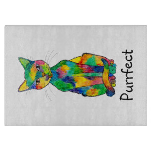 Rainbow Cat Cutting Board Schneidebrett