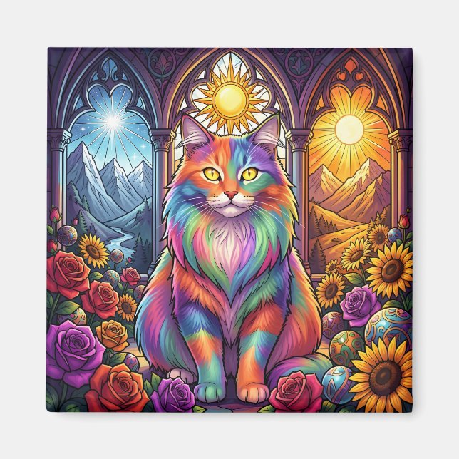 rainbow cat magnet (Vorne)