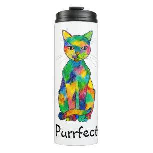 Rainbow Cat Purffect Thermal Tumbler Thermosbecher