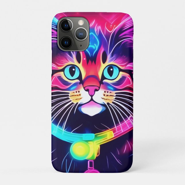 Rainbow Cat Vibes Case-Mate iPhone Hülle (Rückseite)