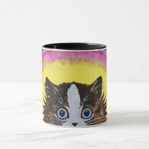 Rainbow Cat von Louis Wain Tasse