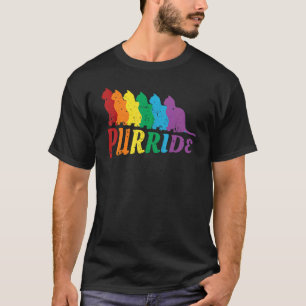 Rainbow Cats Meow Gay Pride Lgbtq Lgbt Pride Monat T-Shirt