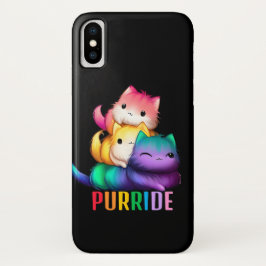 Rainbow Cats Purride Black Case-Mate iPhone Hülle