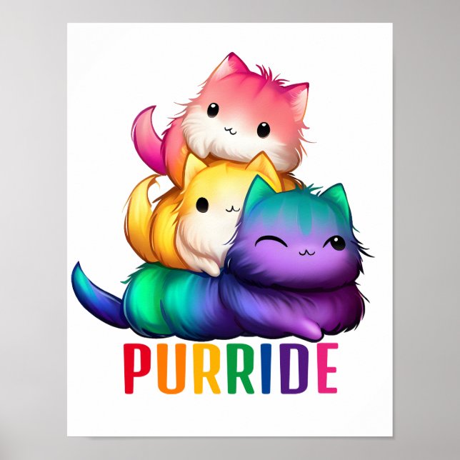 Rainbow Cats Purride Poster (Vorne)