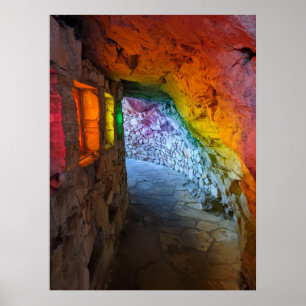 Rainbow Cave, Rock City Poster