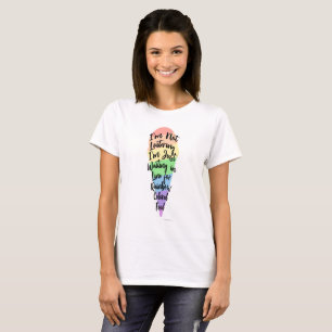 Rainbow Cfarbene Food Ice Cream Cone Fun Slogan T-Shirt