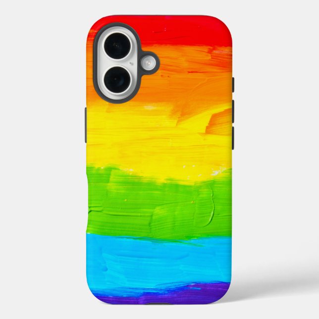 Rainbow Cfarbene Paint Strokes Case-Mate iPhone Hülle (Rückseite)