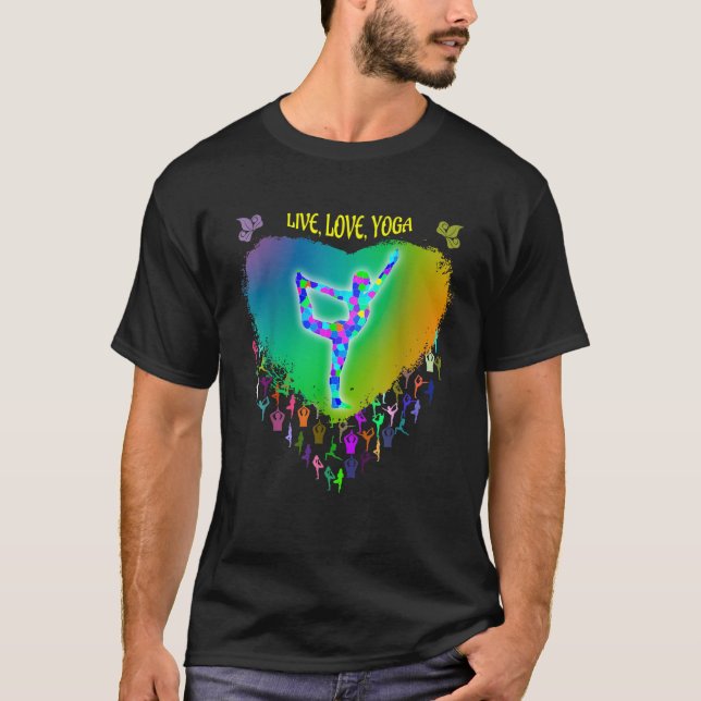 Rainbow-Cfarbiges, gestanztes Glasmuster T Shirt (Vorderseite)