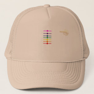 Rainbow Chakra Streifen unendlich Li Trucker Hat Truckerkappe