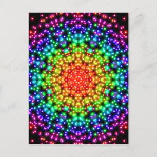 Rainbow Chakra Universe Postcard Postkarte