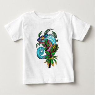Rainbow Chameleon Baby T-shirt