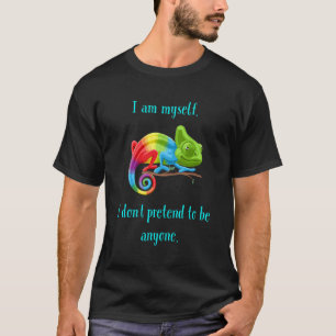 Rainbow Chameleon Niedlich Lizard Animal Nature T-Shirt