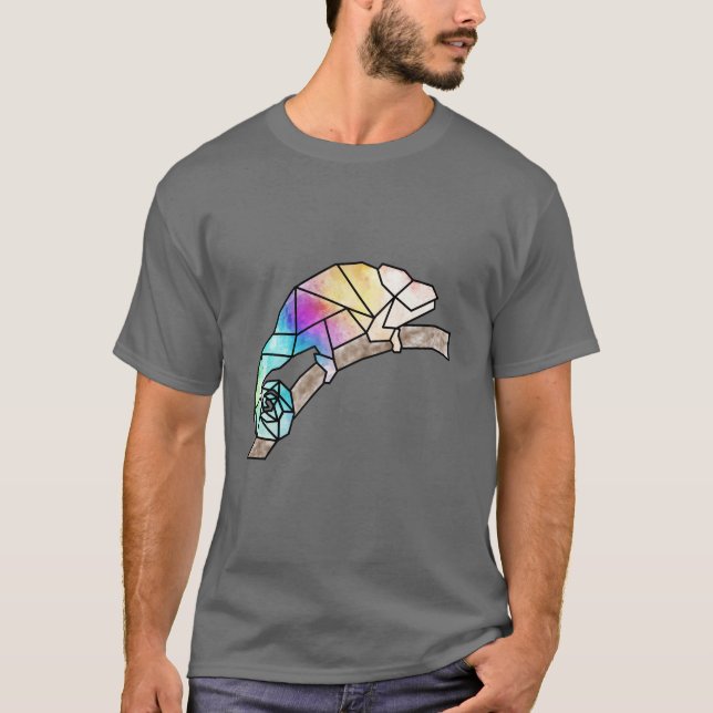 Rainbow Chameleon T-Shirt (Vorderseite)