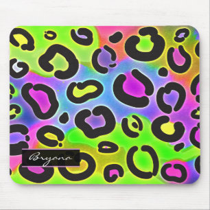 Rainbow Cheetah Leopard Computer Mouse Pad Mousepad