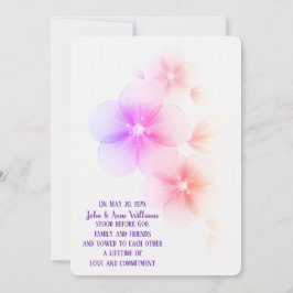 Rainbow Cherry Blossom Einladung zur Hochzeit