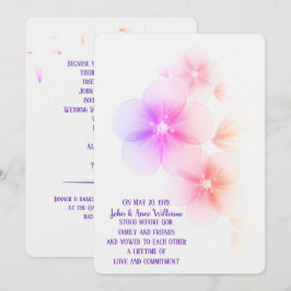 Rainbow Cherry Blossom Einladung zur Hochzeit