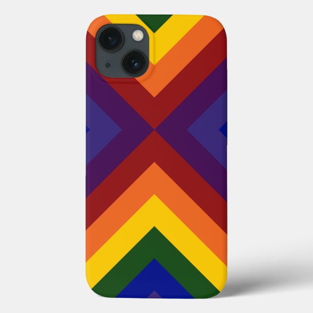 Rainbow Chevrons Case-Mate iPhone Hülle (Rückseite)