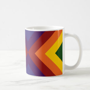 Rainbow Chevrons Tasse