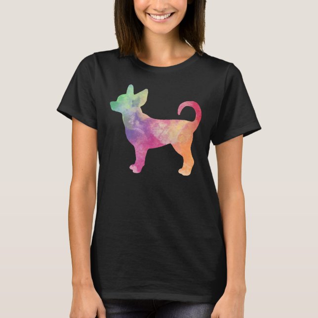Rainbow Chihuahua T-Shirt (Vorderseite)