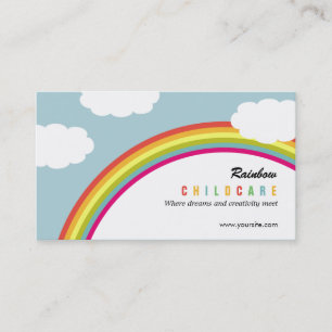 Rainbow Chilcare/Day Care Business Card Visitenkarte