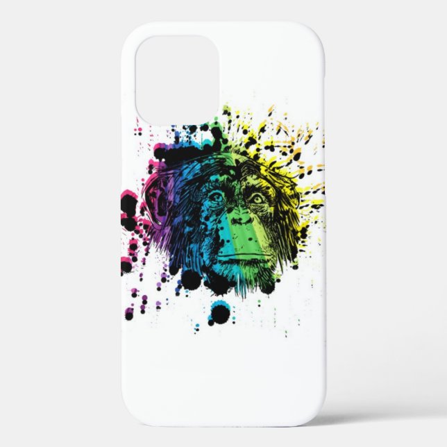 Rainbow Chimpanzee Case-Mate iPhone Case (Rückseite)