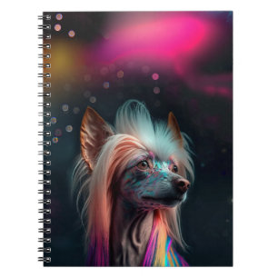Rainbow Chinese Created Dog Notebook Notizblock