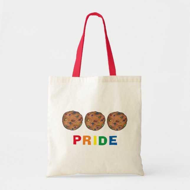 Rainbow Chip Cookie Pride Cookies Tote Bag Tragetasche (Vorne)