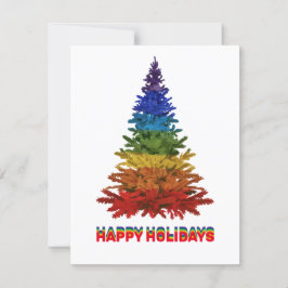 Rainbow Christmas Tree Karte
