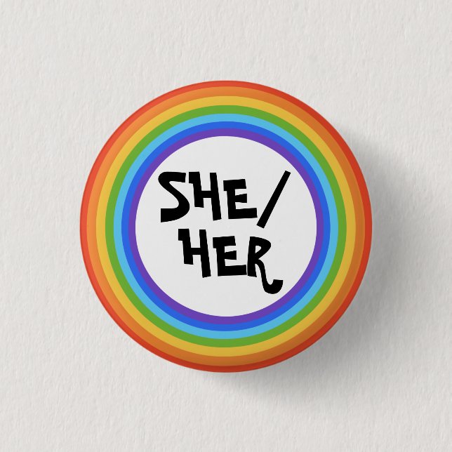 Rainbow Circle Button (Vorderseite)