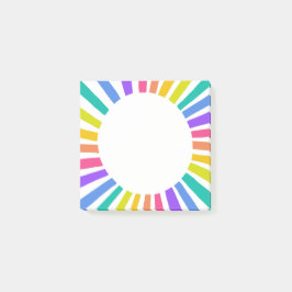 Rainbow Circle Chic Colorful Fun Modern Post-it Klebezettel