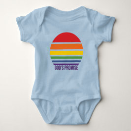Rainbow Circle des White Snap-T-Shirts Baby Strampler