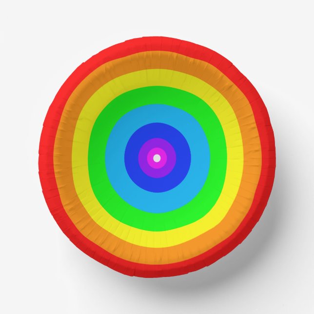 Rainbow Circle Design-40686 Pappteller (Vorderseite)