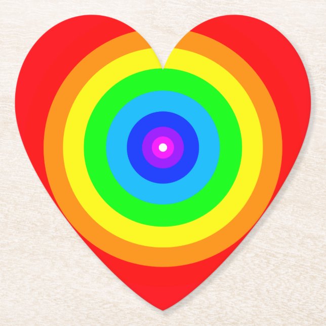 Rainbow Circle Design-40686 Untersetzer (Vorderseite)