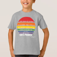 Rainbow Circle von Boy's Grey T - Shirt