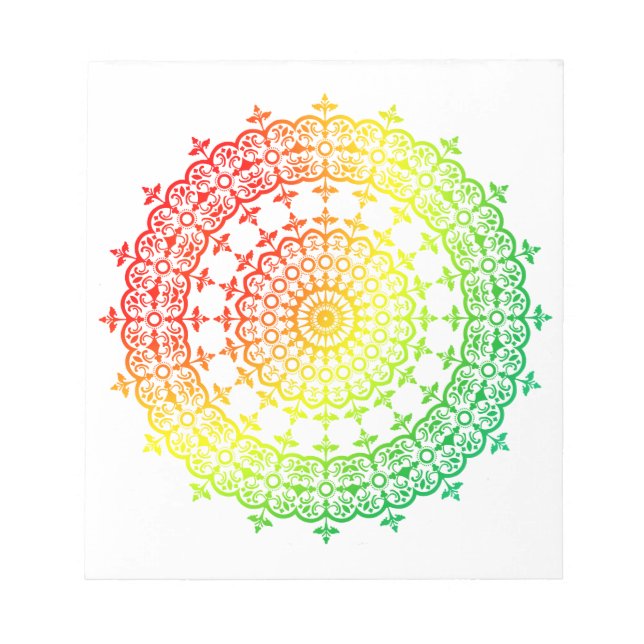 Rainbow Circles Notizblock (Vorderseite)