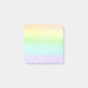 Rainbow Circles Pastel Post-it Klebezettel