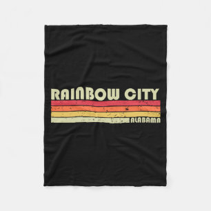 Rainbow City Al Alabama Lustige Stadt Heimat Wurze Fleecedecke