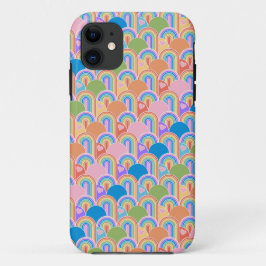 Rainbow Clamshell mit Herz Phone Case