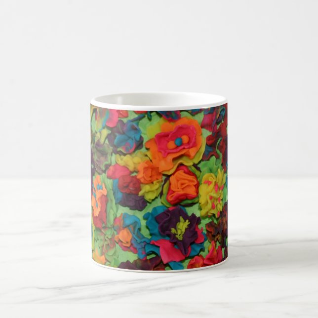 Rainbow Clay Blume Kaffeetasse (Mittel)