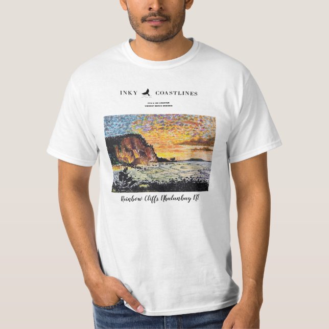 Rainbow Cliffs T-Shirt (Vorderseite)