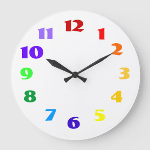 rainbow clock große wanduhr
