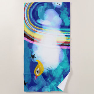 RAINBOW CLOUD BIRD STRANDTUCH
