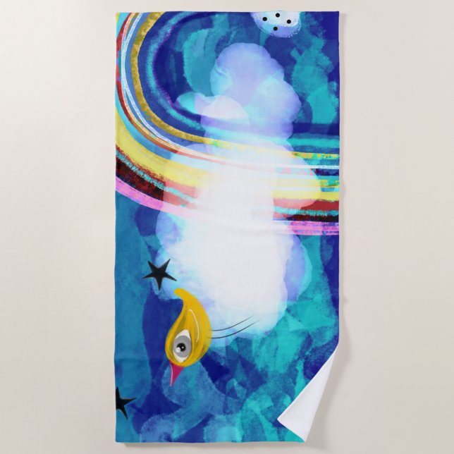 RAINBOW CLOUD BIRD STRANDTUCH (Vorderseite)